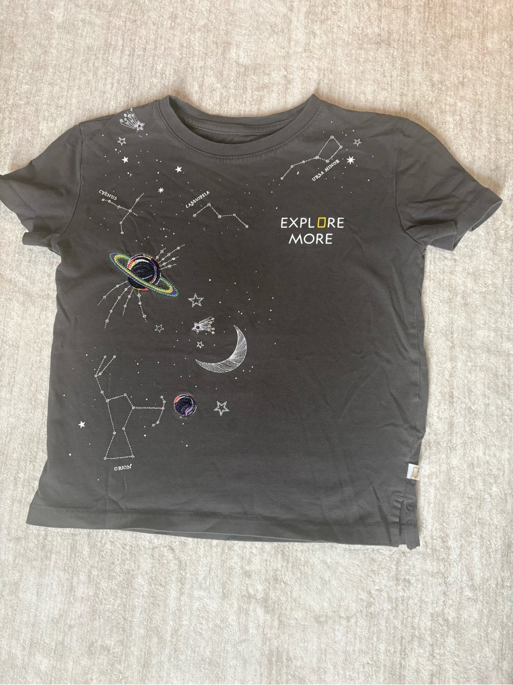 Girls Constellation Graphic Tee by National Geographic Size Medium 8/9